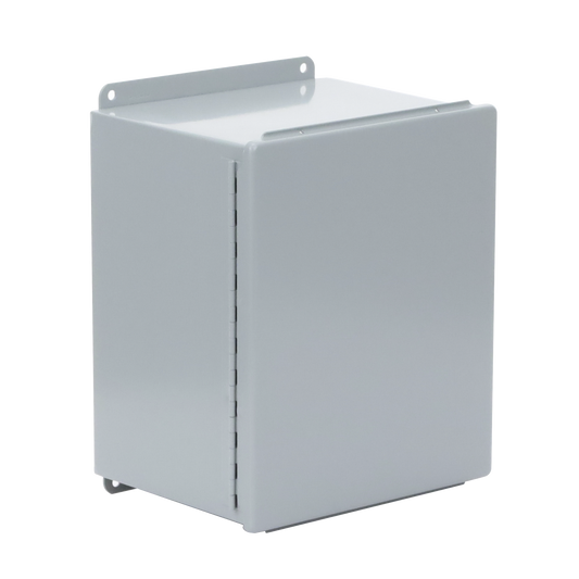 A12108CH - Gabinete de Bisagra Continua NEMA 12; IP66 de Uso en Intemperie, 305 x 254 x 203 mm, De Acero, Color Gris