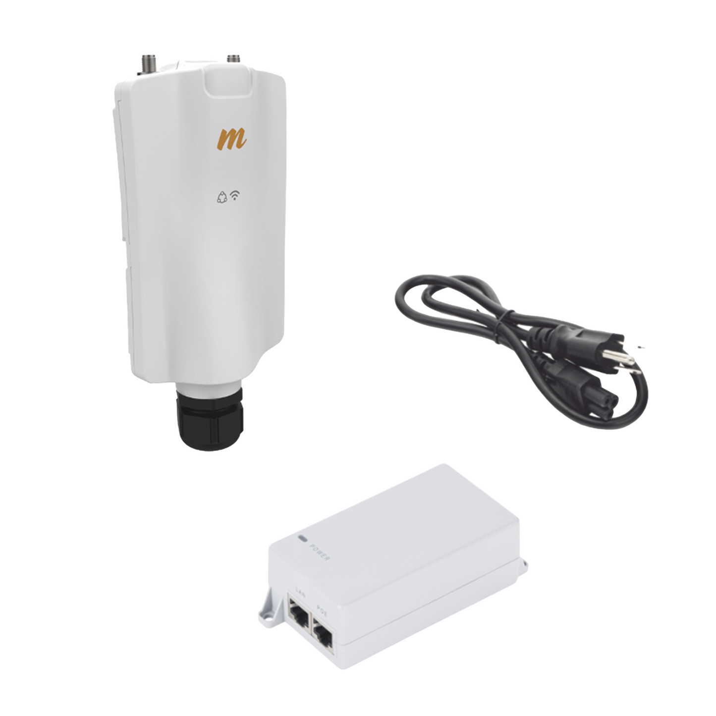 A5XPACK - Kit de radio A5x, 700 Mbps, hasta 64 usuarios concurrentes,  Monitoreo a travez de la nube, incluye POE24V y cable de alimentación PCC53