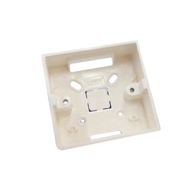 PRO802-BOX Caja plástica para instalación del botón PRO802B 86 x 86 mm