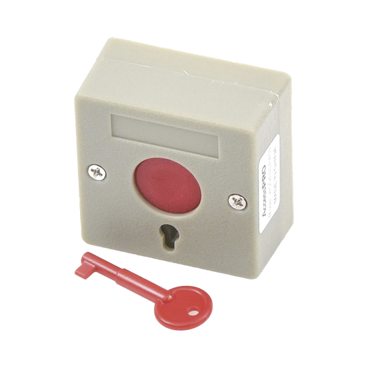 ACCESSPA53 Botón de Pánico a Prueba de Fuego / Restablecimiento con Llave / Tamaño Compacto para Fácil Instalación