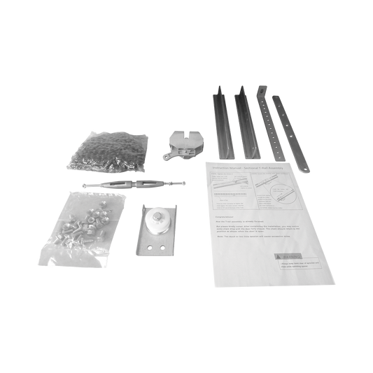 ACCESSRAILT3 Kit de Riel tipo T / 3mts / Compatible C / Motor ACCESSFORCE / FS1000APPRT / Incluye 3 secciones de riel / 2 Coples / 6 mts de cadena .