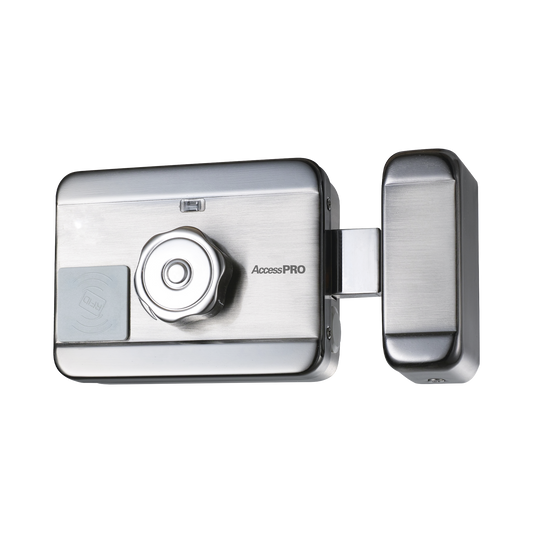 ACCESSRIMMOTOR Cerradura Eléctrica Motorizada / Con Lector de Tarjetas de Proximidad (EM 125Khz)  / Exterior