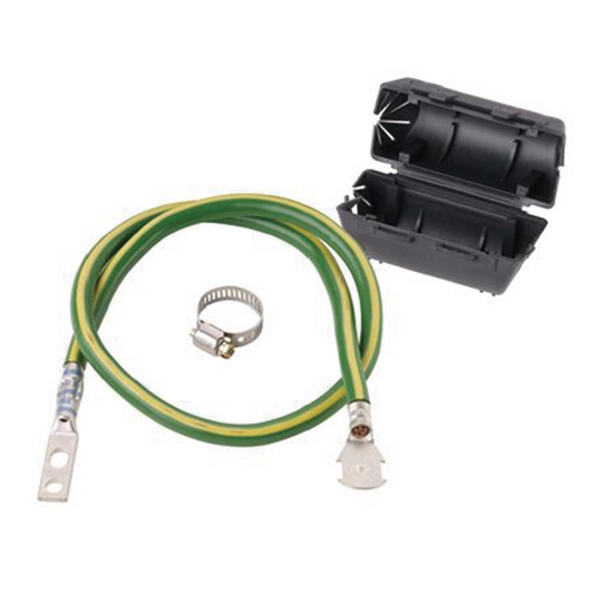 ACG24K - KIT de Tierra Física de Cable Blindado 6 AWG. Color Verde / Amarillo con Terminación en Extremos.