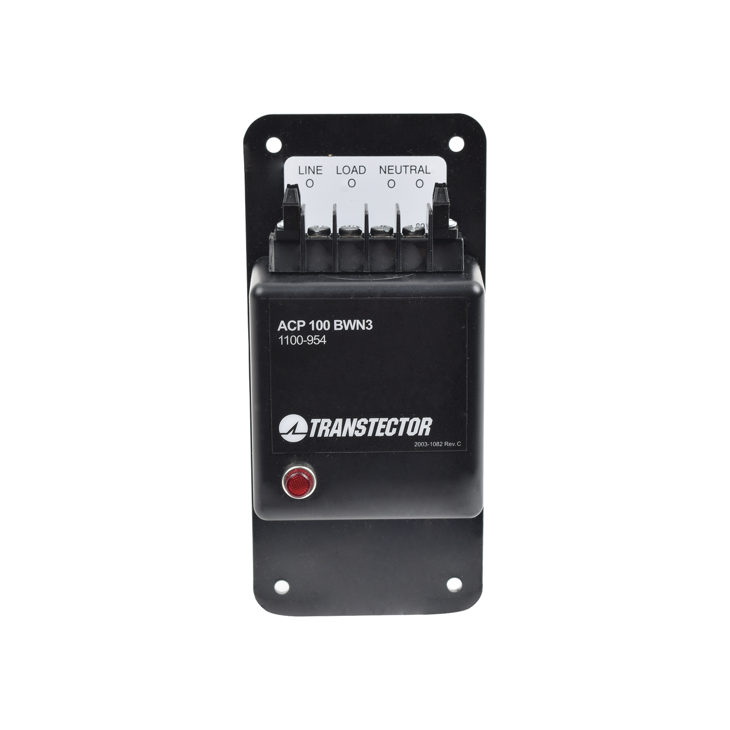 ACP-100-BWN3 Protector Monofasico de 120VAC 15A Con Tecnología Diodo de Silicio Y Fusible Interno