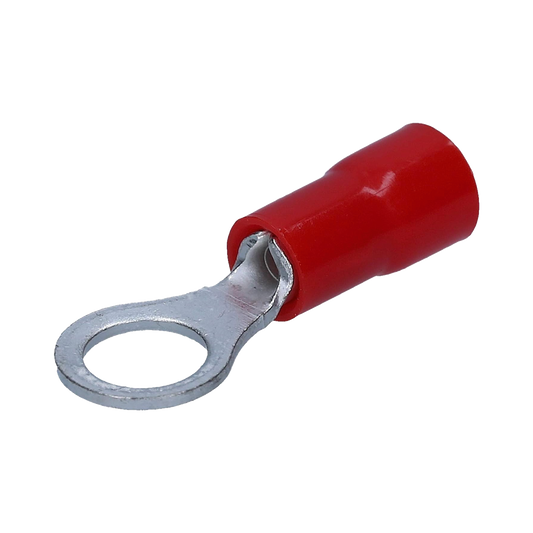 AE34146 - Terminal tipo ojo / 3 / 16" / 22 - 16 AWG / Rojo / Paquete de 25 piezas.
