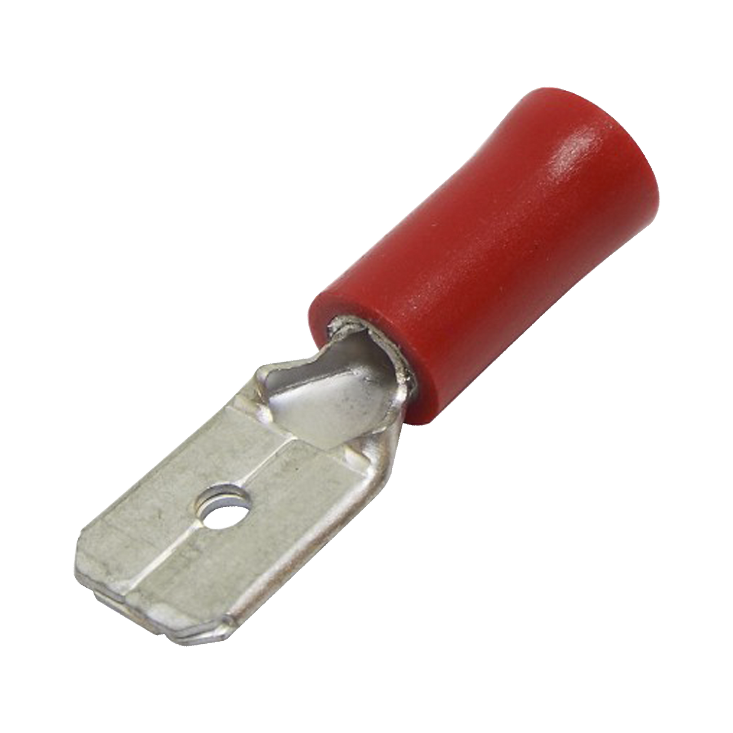AE51242 - Terminal tipo macho aislada / 22 - 16 AWG / Rojo / Paquete de 25 piezas.