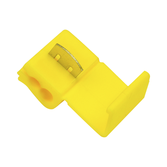 AECW-5-5 - Conector rápido / 12 - 10 AWG / Amarillo / Empalme seguro y rápido sin pelar cables / Paquete de 25 piezas.