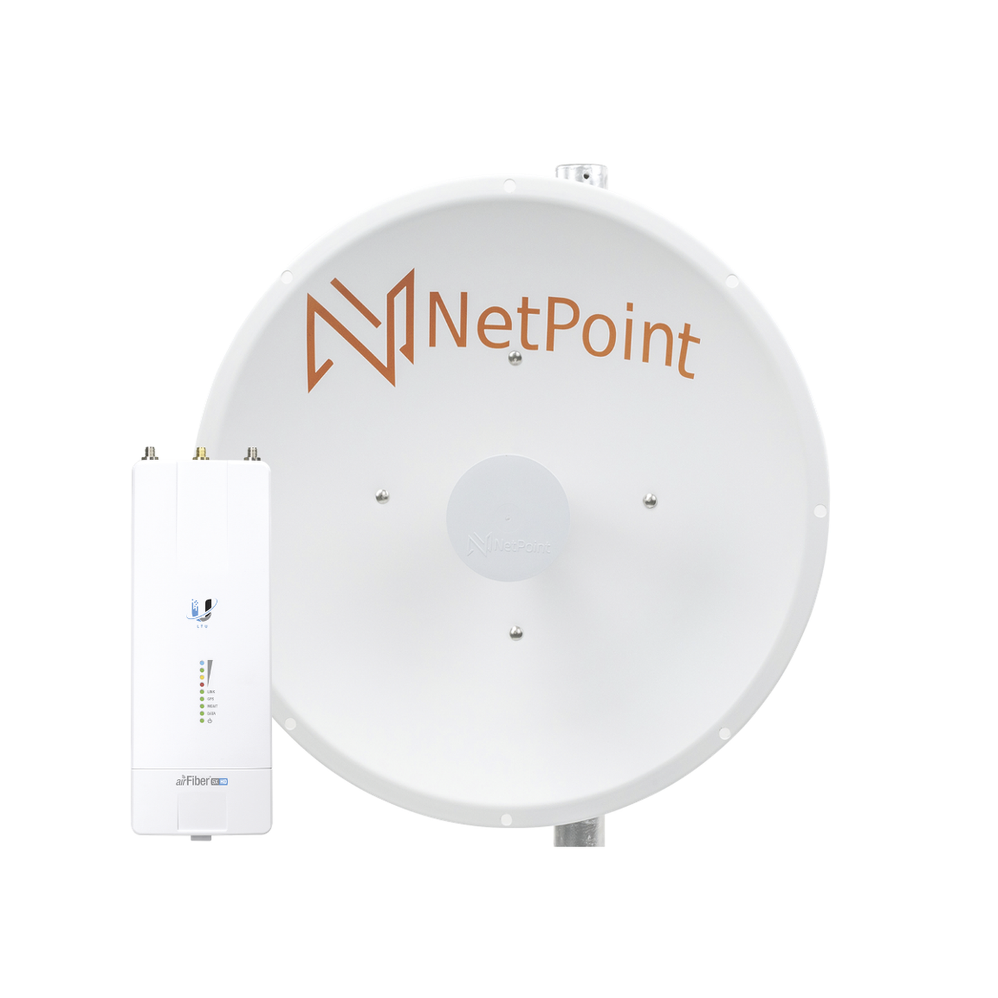AF-NP1-KIT Kit de radio AF5XHD con antena NP1-GEN2 / 30 dBi / 4.9-6.2 GHz / Incluye jumper / Ideal para distancias de hasta 30km.