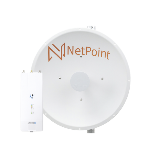 AF-NP1-KIT Kit de radio AF5XHD con antena NP1-GEN2 / 30 dBi / 4.9-6.2 GHz / Incluye jumper / Ideal para distancias de hasta 30km.