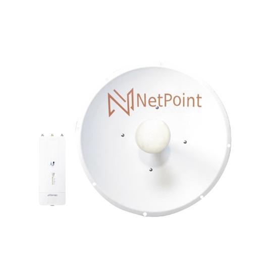 AF-NP2-KIT Kit de radio AF5XHD con antena NP2GEN3 de 34 dBi , Frecuencia (4.9-6.2 GHz), incluye jumper, ideal para distancias de hasta 50km