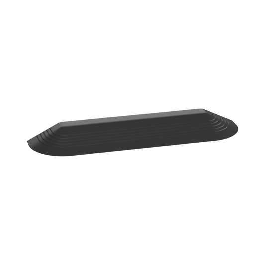 AFR4ECBL - Tapa Final Para Canaleta de Piso AFR4BCBL6, Material PVC Rígido, Color Negro