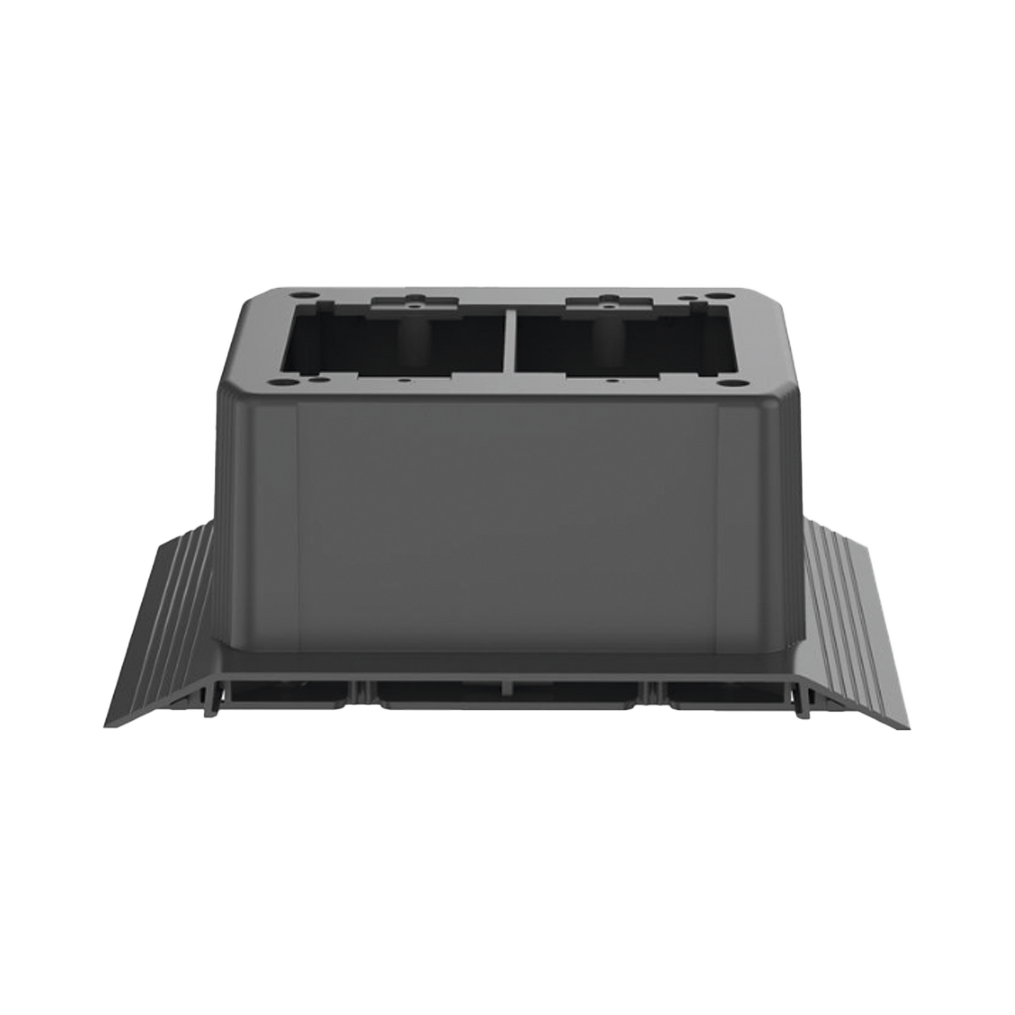 AFR4JB2SBL - Caja de Conexión Doble, Para Uso con Canaleta de Piso AFR4BCBL6, Material PVC Rígido, Color Negro