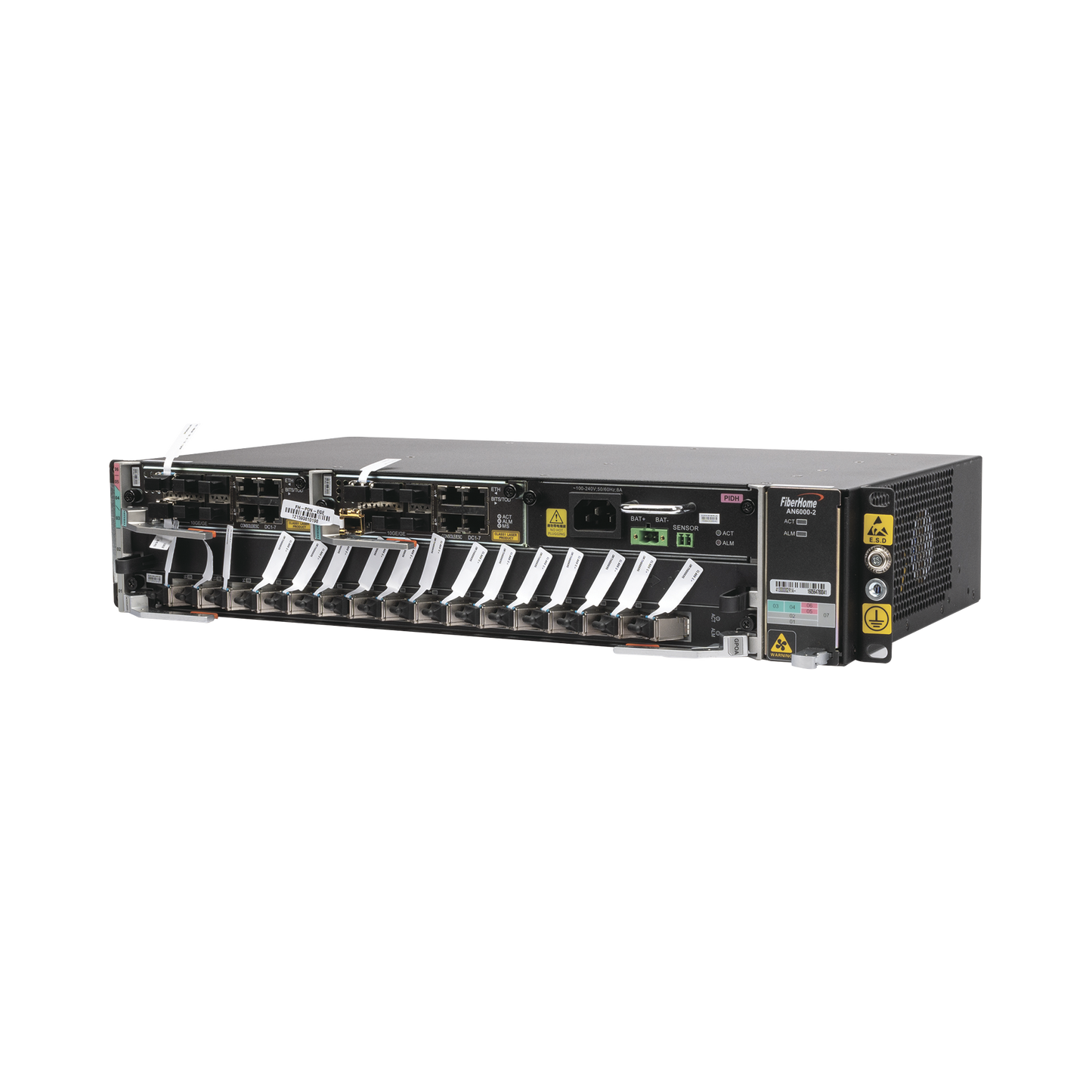 AN6000-2-AC OLT Carrier Class Modular GPON, 2 Ranuras, Incluye 1 Tarjeta GPOA de 16 puertos GPON, 1 Fuente de CA, 2 UR, Gestión por UNM2000, CLI, (Incluye Instalación de Software UNM2000)
