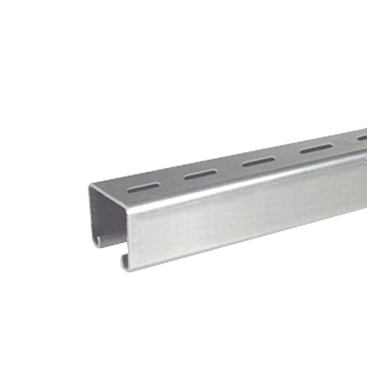 ANC-UOE4X4 - Unicanal Perforado 4 x 4 cm x 3 m / Calibre 16 / Galvanizado Electrolítico.