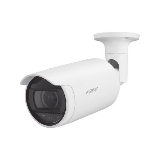 AN-OL7082R Cámara IP Tipo Bala 4 Megapíxel / Lente 3.3 a 10.3mm / IR 30M / WDR 120db / IP66 / H.265 & WiseStream / modo pasillo / POE 802.3af