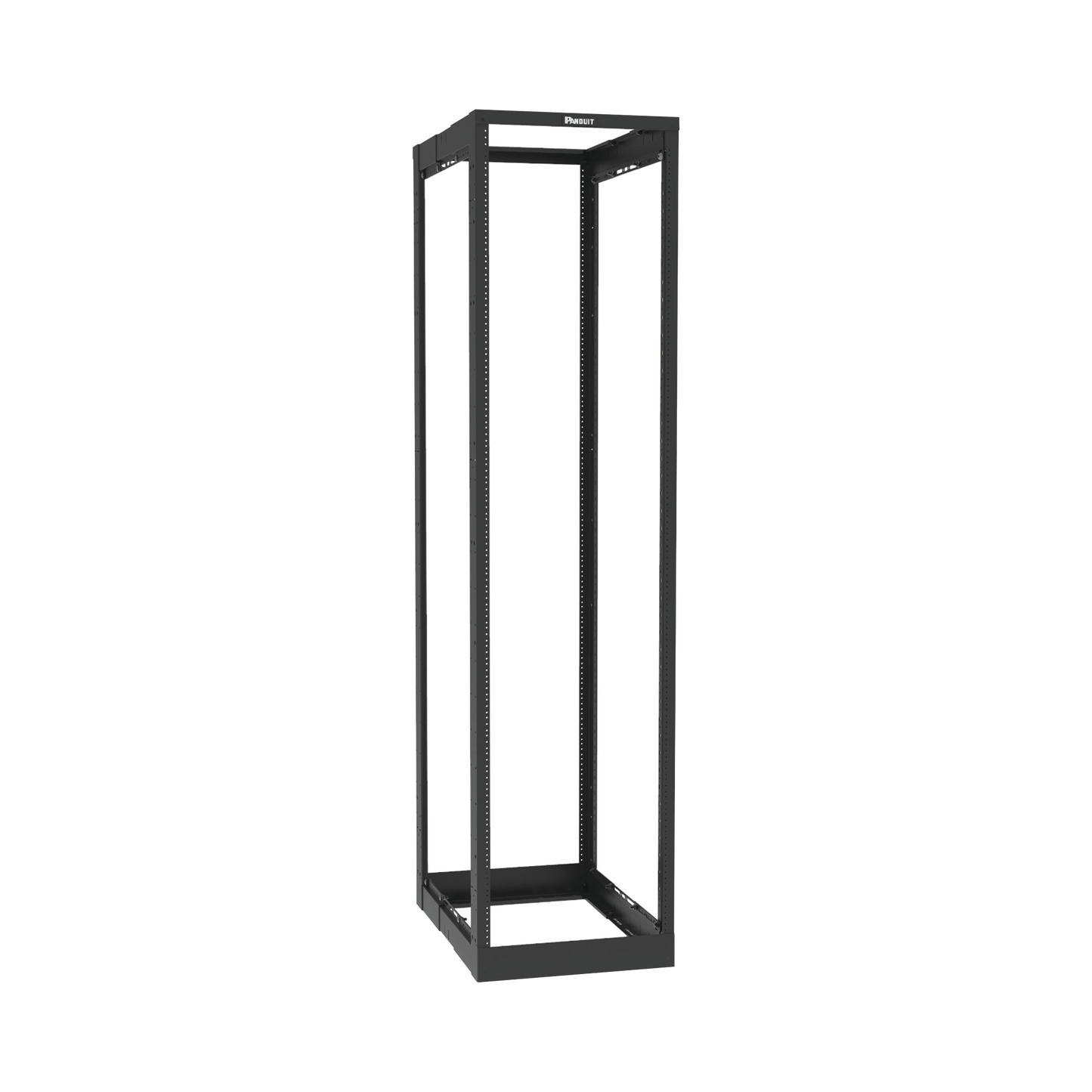AR4P - Rack de Cuatro Postes Estándar de 19", Rieles Roscados #12-24, Profundidad Ajustable de 23 a 42 in, 45 Unidades de Rack, Color Negro