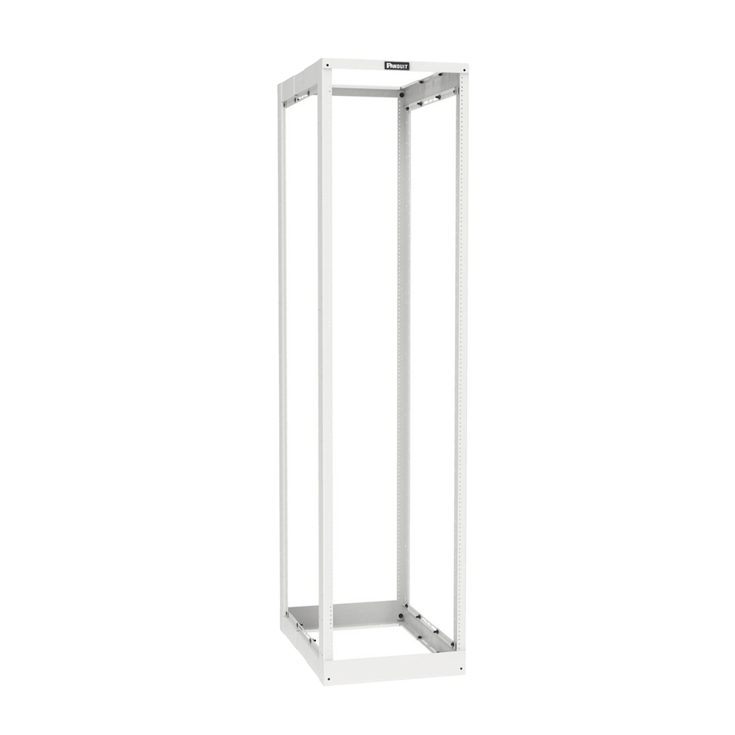 AR4PWH - Rack de Cuatro Postes Estándar de 19", Rieles Roscados #12-24, Profundidad Ajustable de 23 a 42 in, 45 Unidades de Rack, Color Blanco