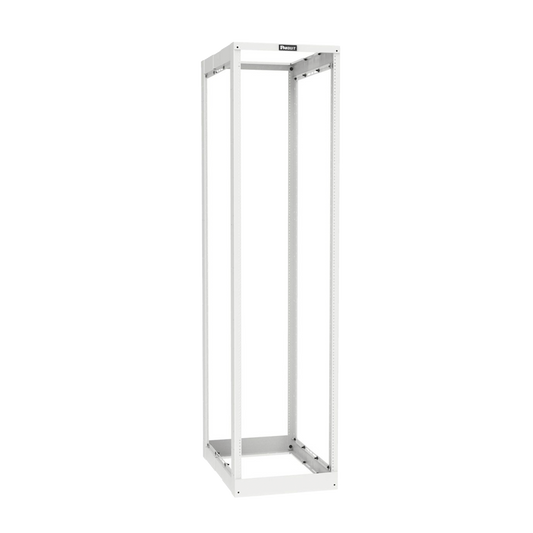 AR4PWH - Rack de Cuatro Postes Estándar de 19", Rieles Roscados #12-24, Profundidad Ajustable de 23 a 42 in, 45 Unidades de Rack, Color Blanco