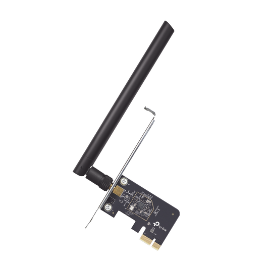 ARCHER-T2E - Adaptador  PCI inalámbrico doble banda AC 600 Mbps / Antena de alta ganancia / Tecnología MU-MUMO / Seguridad WPA3 / Soporte de perfil bajo y Altura completa