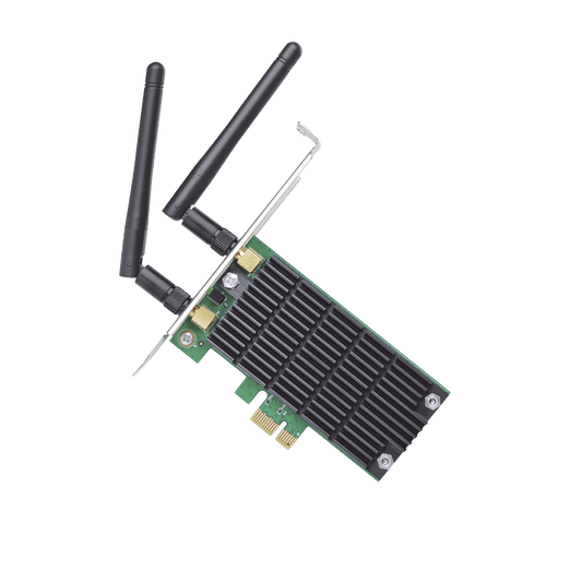 ARCHERT4E - Adaptador  PCI inalámbrico doble banda AC 1200 Mbps / Antena de alta ganancia / Tecnología MU-MUMO 2X2 / Soporte de perfil bajo y Altura completa