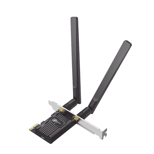 ARCHER-TX20E - Adaptador  PCIe inalámbrico doble banda AX1800 Mbps / Seguridad Inalámbrica WPA3 /Antena de alta ganancia / Tecnología MU-MUMO 2X2 / Soporte de perfil bajo y Altura completa / Bluetooth 5.2
