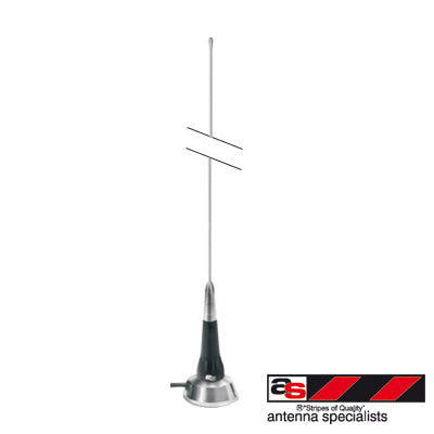 ASP7455 - Antena Móvil VHF Ajustable en Campo, Rango de Frecuencia 138 - 174 MHz.