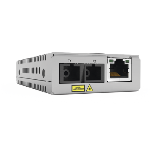 AT-MMC200/SC-960 Convertidor de medios TAA (Federal) 10/100TX - 100FX/SC MultiModo, Multiregion PSU