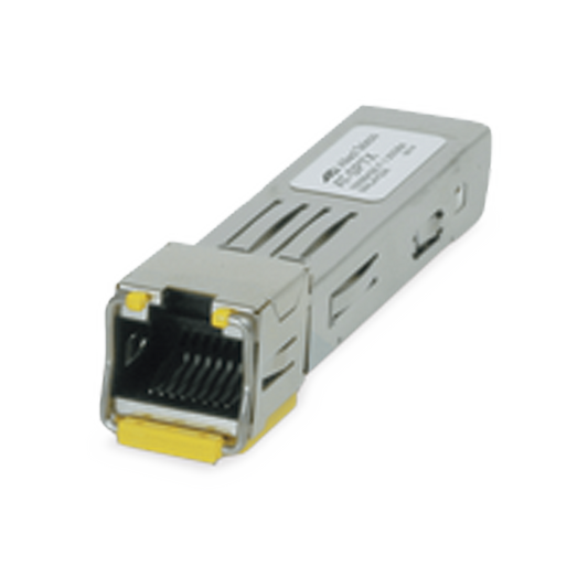 AT-SPTX-90 Transceptor MiniGbic SFP 10/100/1000 Mbps, distancia 100 m conector RJ-45 **TAA = Trade Act Agreement Compliant