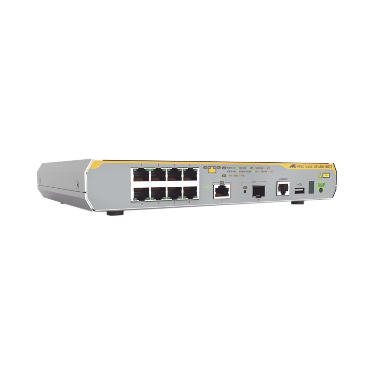 AT-X330-10GTX-10 - Switch L3, 8x 10/100/1000 Mbps RJ45, 1x 1/2.5/5/10G ...