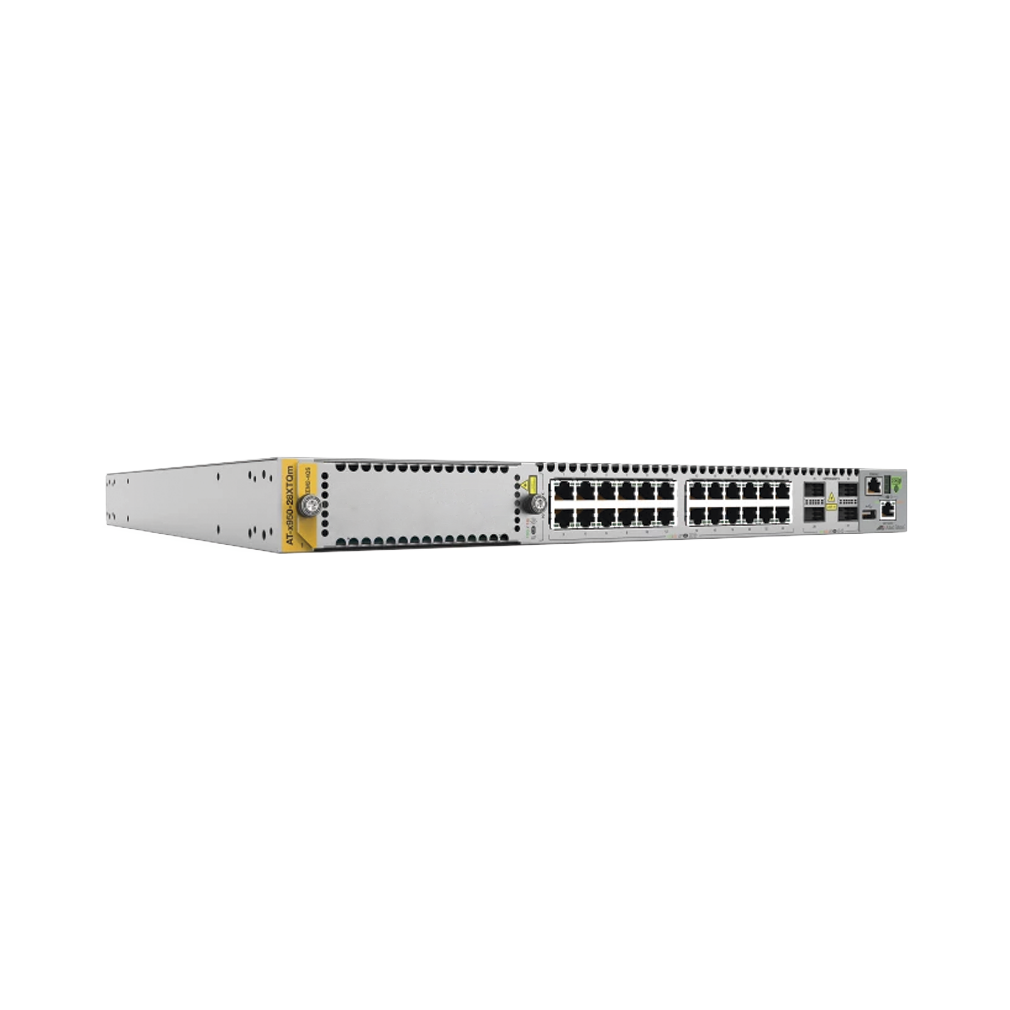 AT-X950-28XTQM - Switch Stackeable Capa 3, 24 puertos 1/2.5/5/10G RJ45 ...