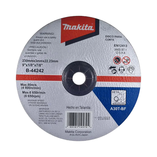 B-44242 - Disco de corte para metal de 9"