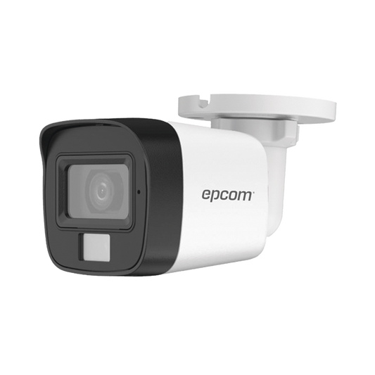 B8-TURBO-DL - [Dual Light + ColorVu] Bala TurboHD 2 Megapíxel (1080p)  / Gran Angular 101° / Lente 2.8 mm / 30 mts IR EXIR / 20 mts Luz Blanca / Exterior IP67 / 4 Tecnologías / Micrófono Integrado