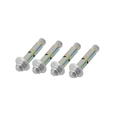 BARREN-ANCLA Kit de 4 Piezas de Taquete Tipo Barrenancla con Tornillo de 3/8 X 3 con Taquete de 1/2.