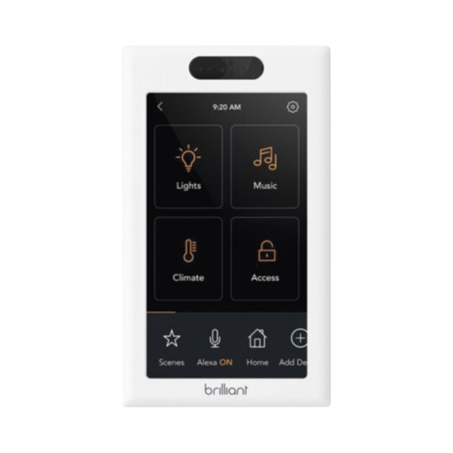 BHA120USWH1C Control de iluminación touch desde su pantalla en pared