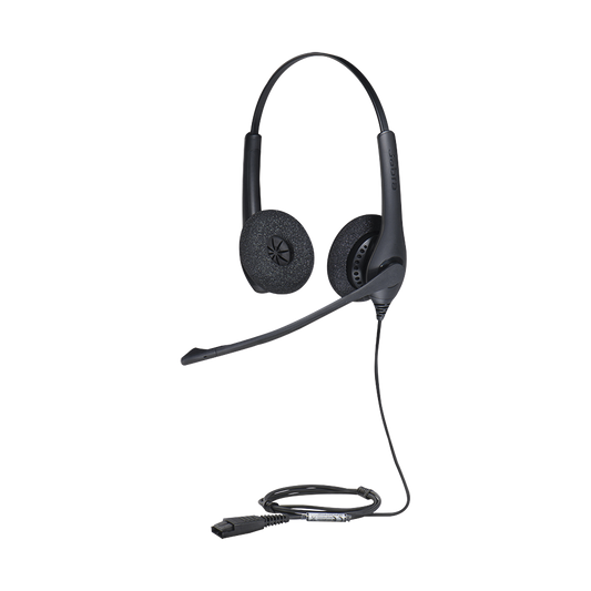 BIZ-1500-DUO-QD Jabra Biz 1500 Duo, auricular profesional con cancelación de ruido, ideal para contact center con conexión QD (1519-0157)