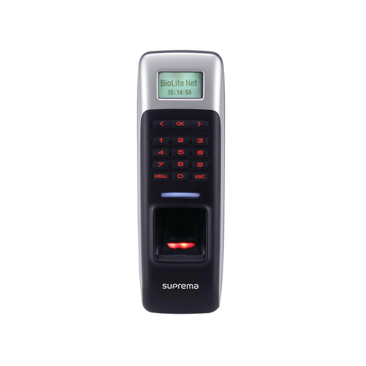 BLNOCV2 - BioLite Net Lector de Huella con Teclado y Proximidad (13.56MHz Mifare/DesFire) Protección IP65 / Uso con BioStar 2