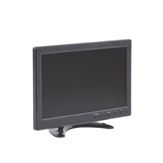 BMG10000H Monitor 10.1 TFT-LCD ideal para colocar en vehículos o DVR/NVR. Entradas de video HDMI, VGA y RCA (CVBS)