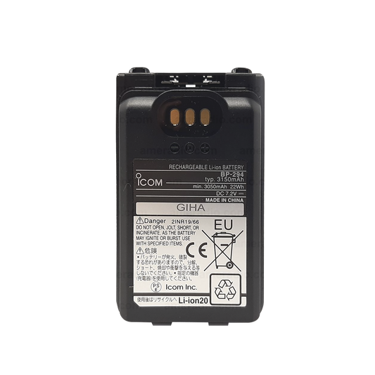 BP294 - Bateria Li-Ion 3150 mAh for ICF 52D/62D/M85 Radios ICOM