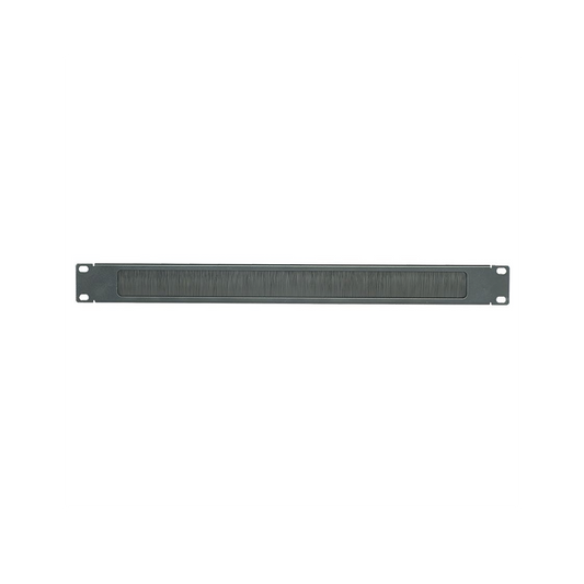 BR1B Tapa Ciega para Rack de 19in, Tipo Cepillo de Nylon, para Paso de Cables y Mejor Manejo Térmico, Color Negro, 1 UR