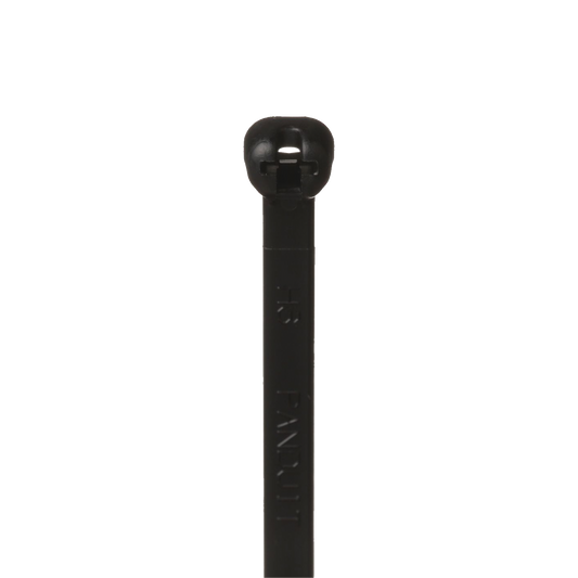 BT2S-C0 - Cincho de Nylon 6.6 Dome-Top®, Con Lengüeta de Bloqueo de Acero Inoxidable, 203 mm largo x 4.7mm ancho, Color Negro, Exterior Resistente a Rayos UV, Paquete de 100pz