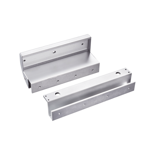 BU600NDLED Montajes en U para puertas de Solo Cristal ( puerta y marco) para uso con Chapa Magnética MAG600NLED y MAG600NTLED