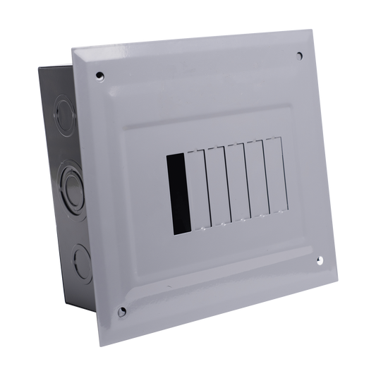C2Q06E - Centro de Carga para Empotrar, 06 Polos, 60 A, 1 Fase 3 Hilos, 120/240 V AC, 60Hz