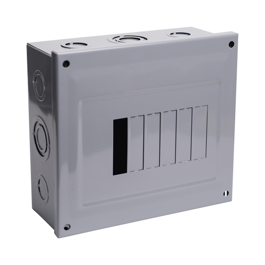 C2Q06S - Centro de Carga para Sobreponer, 06 Polos, 60 A, 1 Fase 3 Hilos, 120/240 V AC, 60Hz