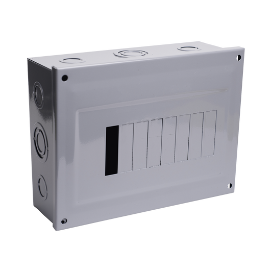 C2Q08S - Centro de Carga para Sobreponer, 08 Polos, 100 A, 1 Fase 3 Hilos, 120/240 V AC, 60Hz