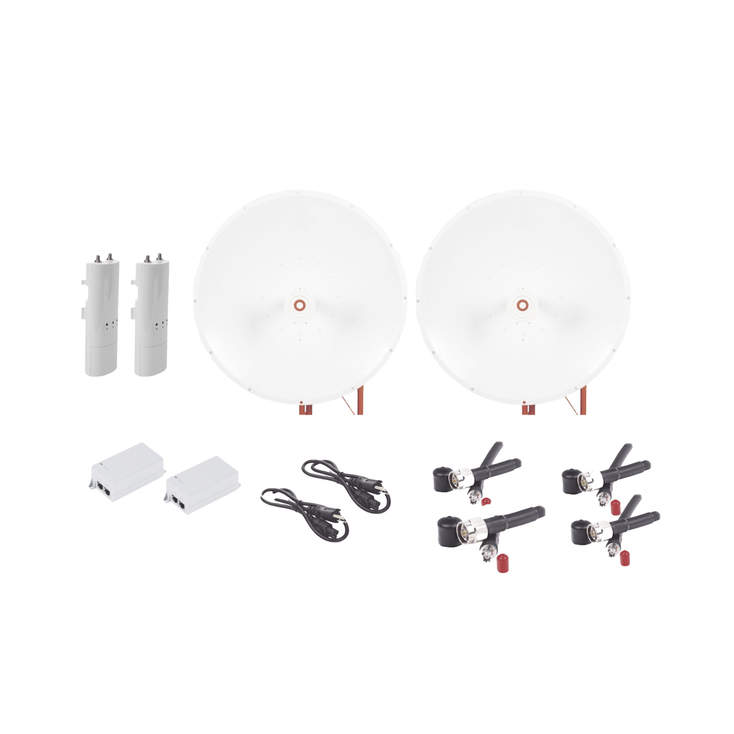 C5C-TXP34-KIT - Kit completo de radio C5C con Antena TXP4865D34DP de 34 dBi, Frecuencia (4.9-6.5 GHz), para hasta 65 km, PoE, cable de alimentación y Jumpers Incluidos