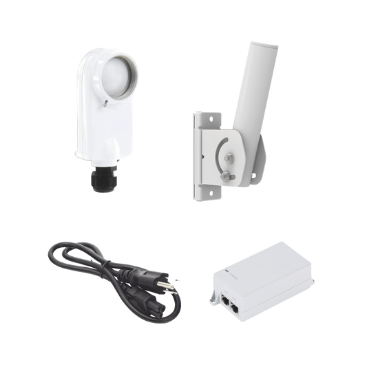 C5X-PACK Kit de radio C5X, rango de frecuencia extendida (4.9 a 6.4 GHz),  incluye inyector POE, cable de alimentación y montaje universal para tubo o poste