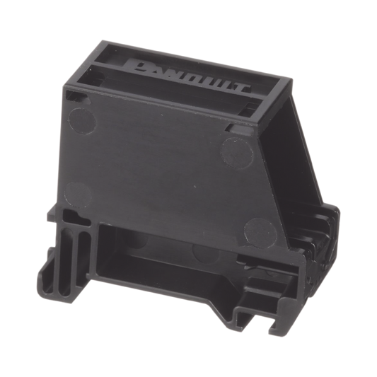 CADIN1BL - Adaptador de 1 Puerto, Para Conectores Tipo Mini-Com, Montaje en Riel Din Est�ndar de 35 mm (1.38 pulgadas), Color Negro