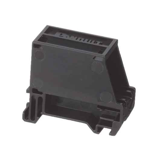 CADIN1BL-S - Adaptador de 1 Puerto, Para Conectores Tipo Mini-Com, Blindado, Montaje en Riel Din Est�ndar de 35 mm (1.38 Pulgadas), Color Negro