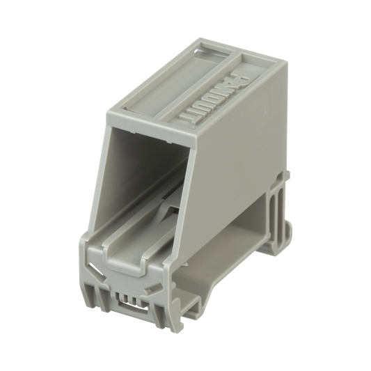 CADIN1IG - Adaptador de 1 Puerto, Para Conectores Tipo Mini-Com, Montaje en Riel Din Est�ndar de 35 mm (1.38 pulgadas), Color Gris Internacional