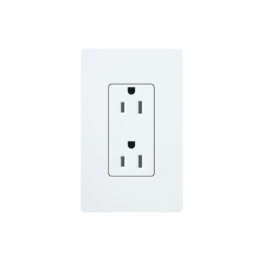 CAR15WH Tomacorriente receptáculo convencional  120V, 15A, color blanco.